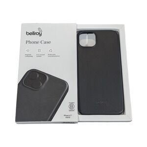 Qq2N‎ Bellroy - Phone Case For Apple iPhone 15 Plus, Eco-tanned Black Leather